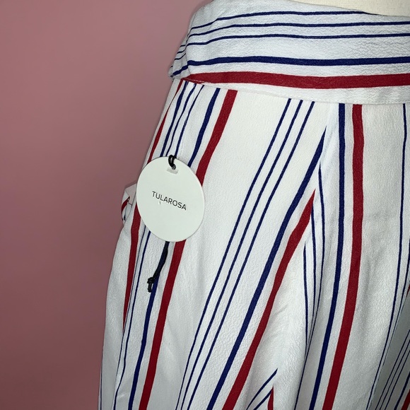 Tularosa Oliver Modest Skirt Blue & Red Stripe - Picture 7 of 7